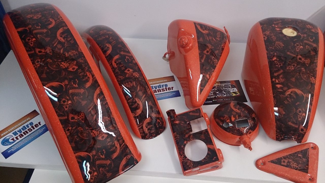 piezas moto hidrografia naranja